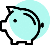 a piggy bank logo
